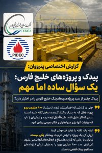 پیدک و پروژه‌های هلدینگ خلیج فارس؛ یک سؤال ساده اما مهم؛ پیدک چقدر از سبد پروژه‌های هلدینگ خلیج فارس را در اختیار دارد؟