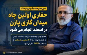 مدیرعامل هلدینگ پتروفرهنگ: حفاری اولین چاه میدان گازی پازن در اسفند انجام می شود