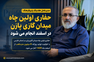 حفاری اولین چاه میدان گازی پازن در استان فارس با ظرفیت تولید روزانه 8 میلیون مترمکعب از اسفند ماه 1405 آغاز می شود.